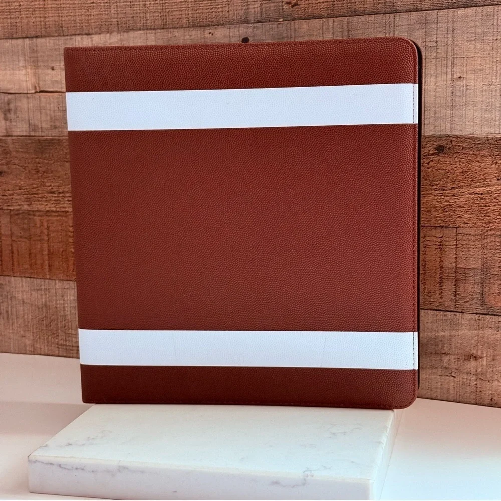 NWOT BCW 3 Inch Premium Brown Football Card Collectors Album 3 - Ring Binder